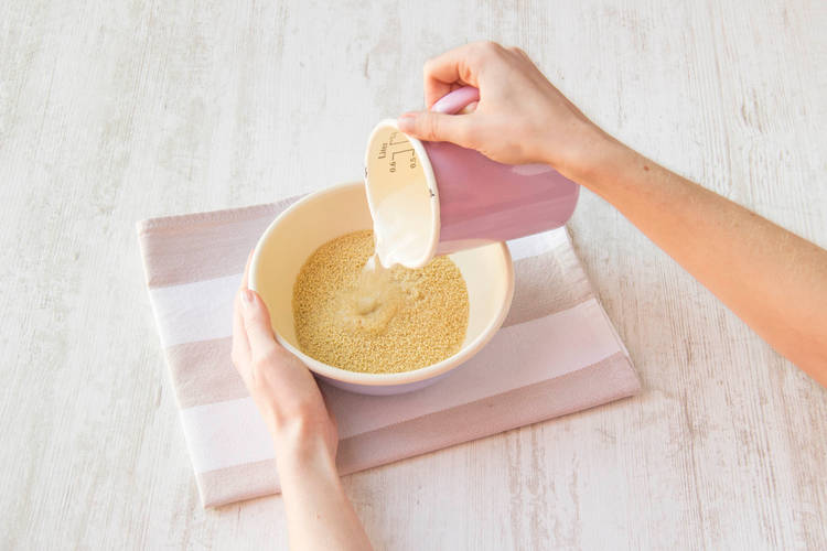 Place the couscous in a bowl