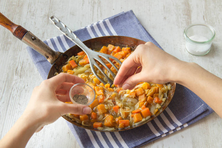 Cook veggies