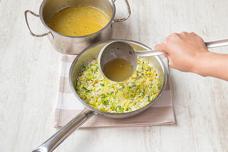 Add stock to the rice