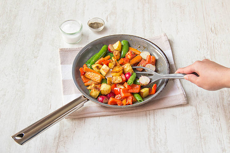 Mix the veggies