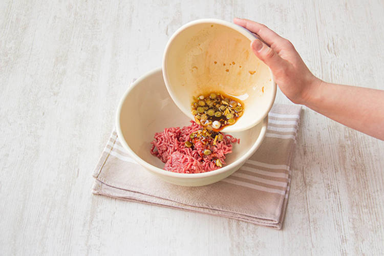 Pour mixture over the beef