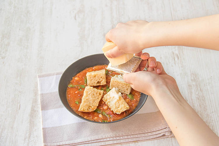 Add grated parmesan