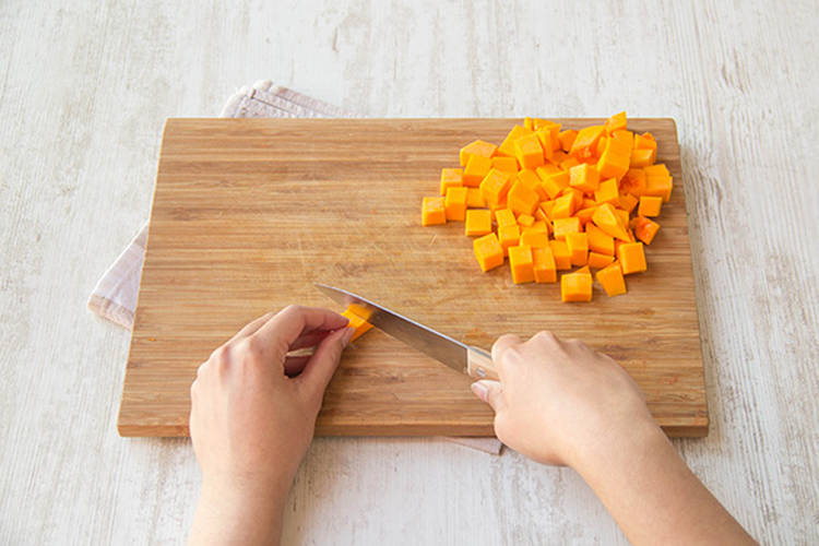 Cut the pumpkin