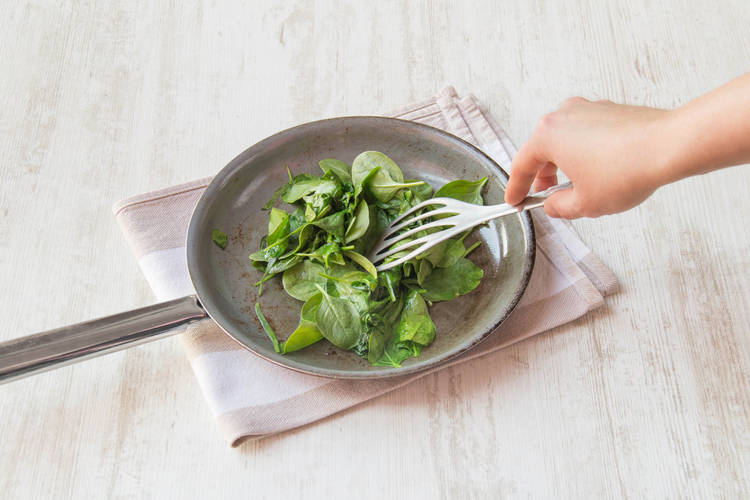Cook baby spinach