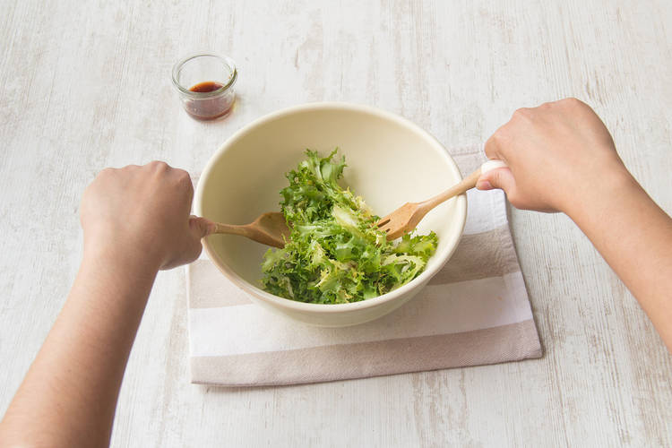 Salat vorbereiten