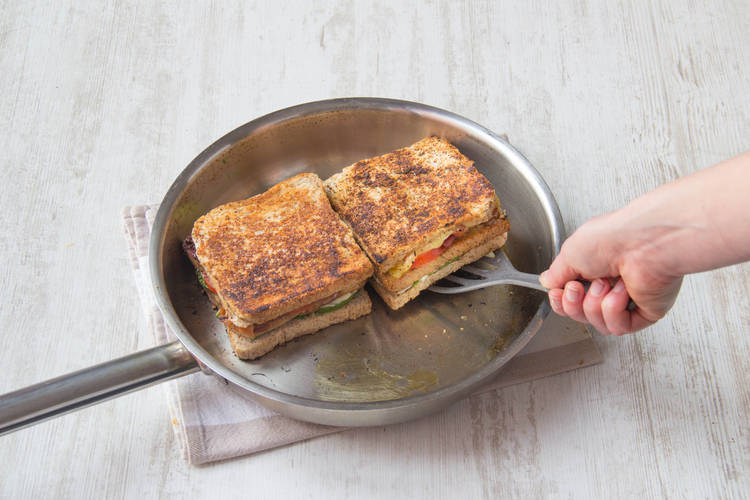 Sandwiches anbraten
