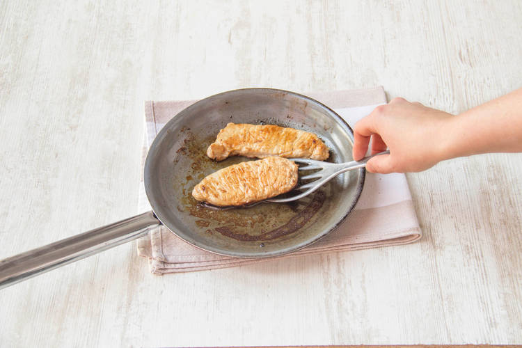Cook the pork chops
