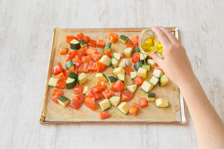 Lay out in a baking tray