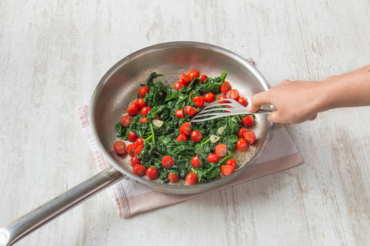 Finish the Tomatoes & Spinach