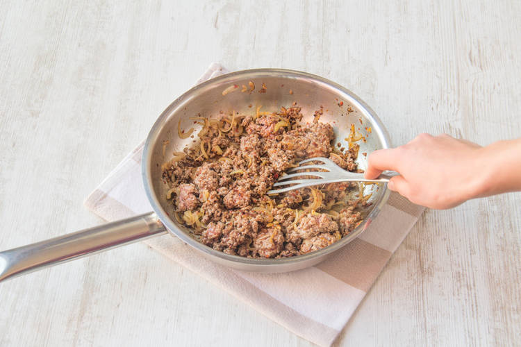 Start the Curried Beef and Boil the Polenta Water