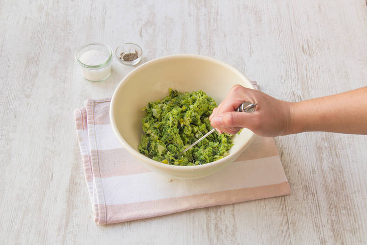 Make the Pea & Leek Mixture