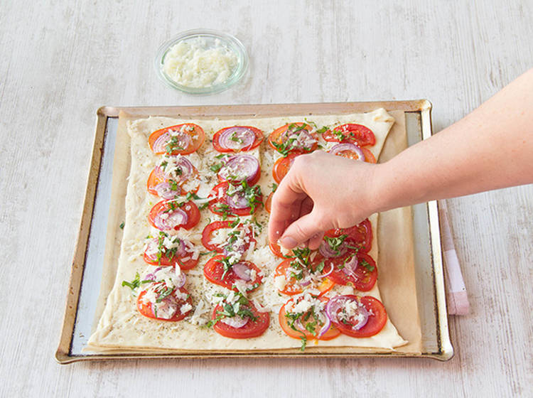 Pizza belegen