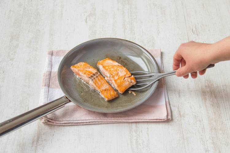 Bak de zalmfilet
