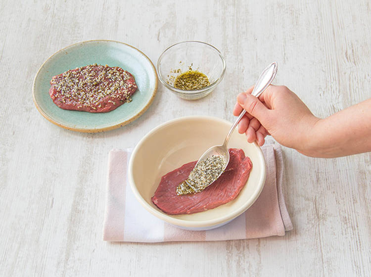 Steaks marinieren