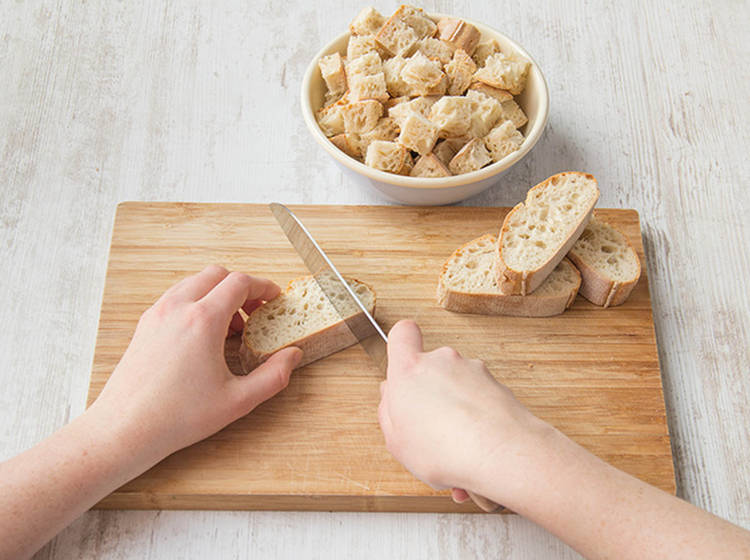 Ciabatta schneiden