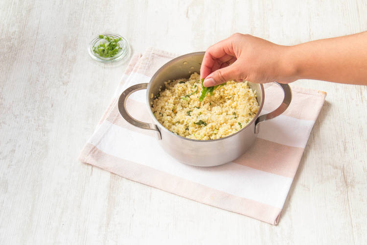 Finish the bulgur
