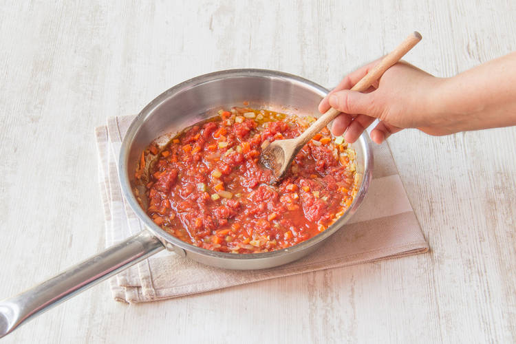 Add chopped tomatoes