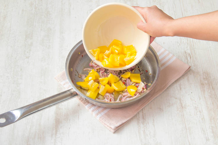 Add yellow pepper