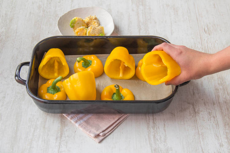 Laat de paprika voorgaren