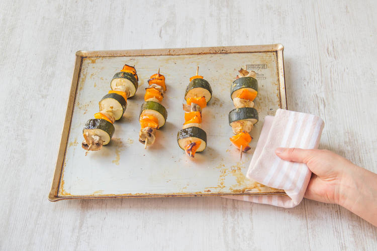 Assemble the skewers