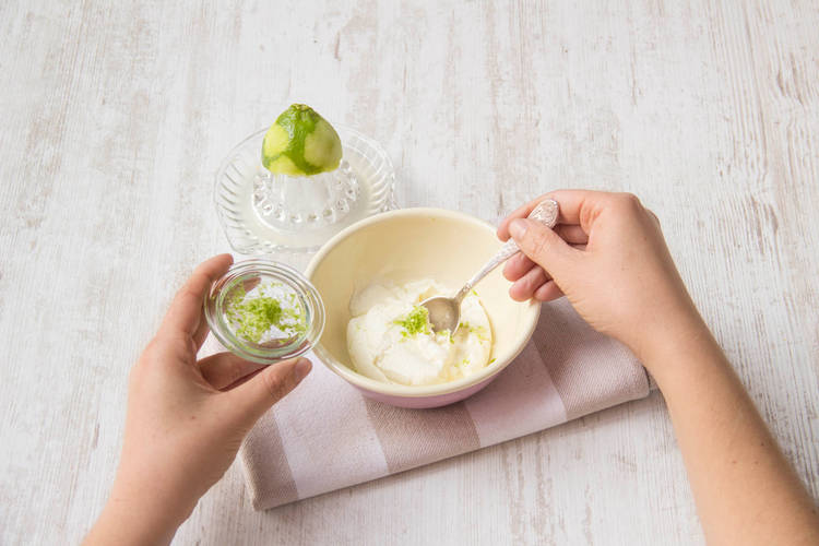 Add lime zest