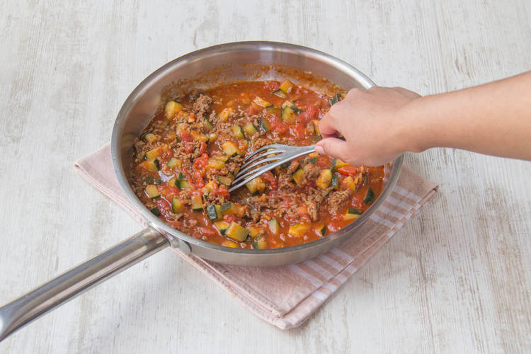 Add chopped tomatoes