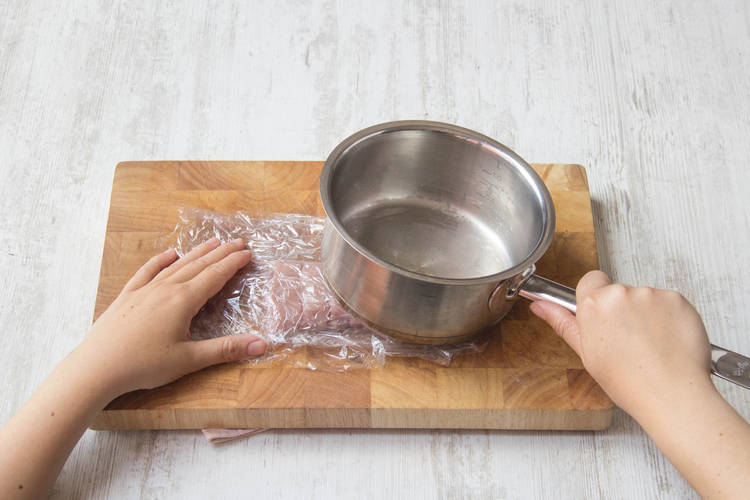 Fleisch flacher klopfen