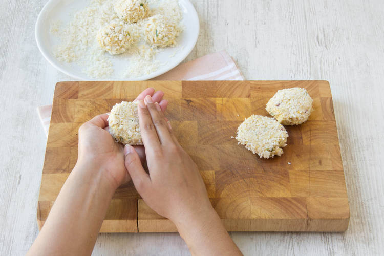 Make the falafel patties