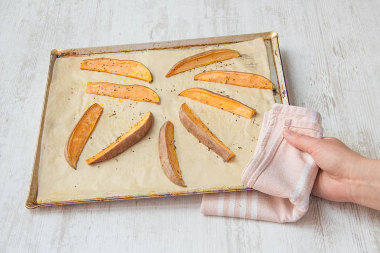 Süßkartoffeln backen