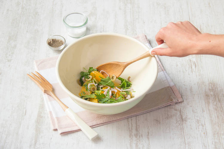 make the citrus herb salad