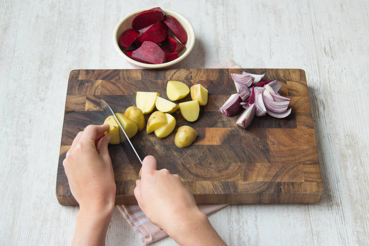 Chop vegetables