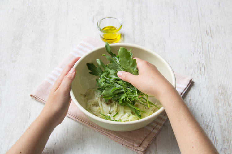 Add the arugula