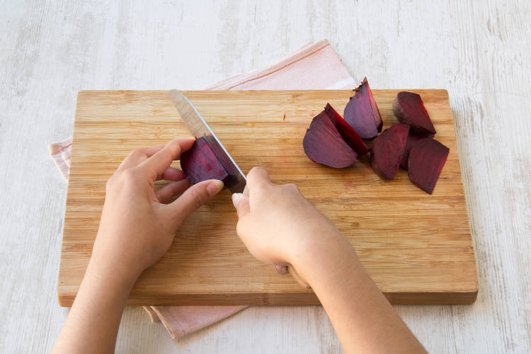 Cut the beetroot