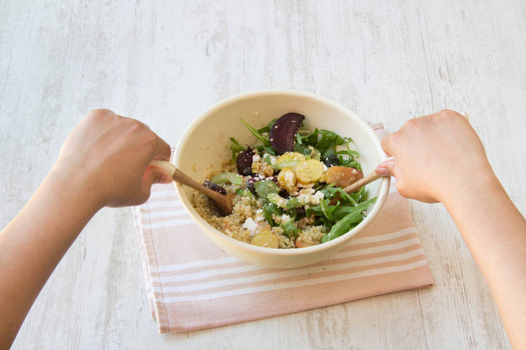 Combine the salad