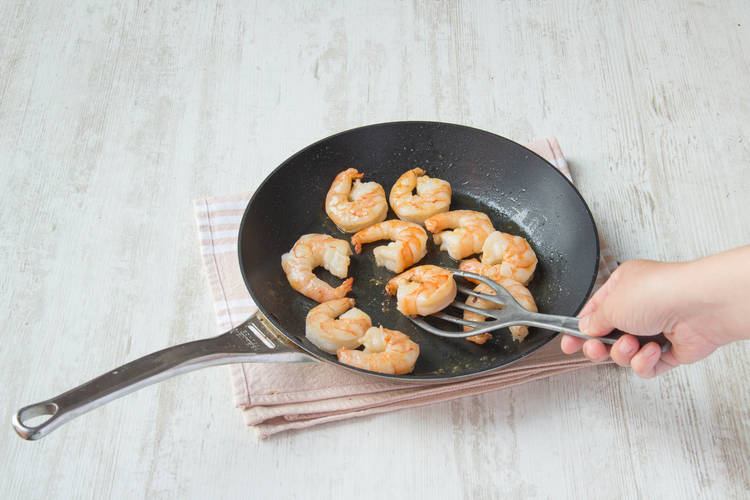 Fry your prawns
