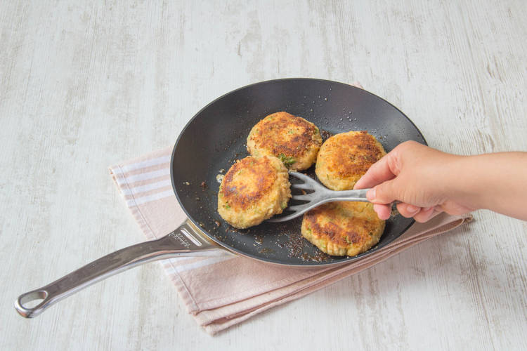Fry fishcakes