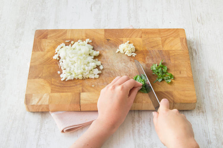 Chop vegetables