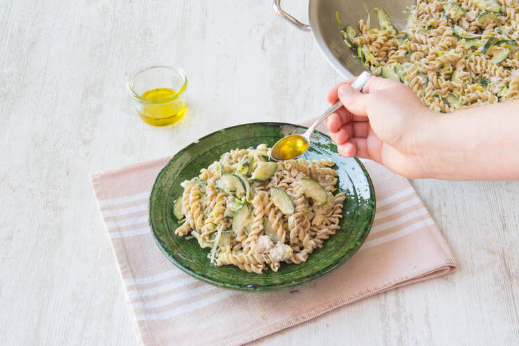 Besprenkel met extra vierge olijfolie