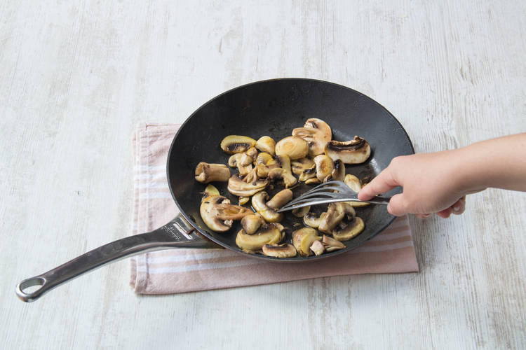 cook the mushrooms