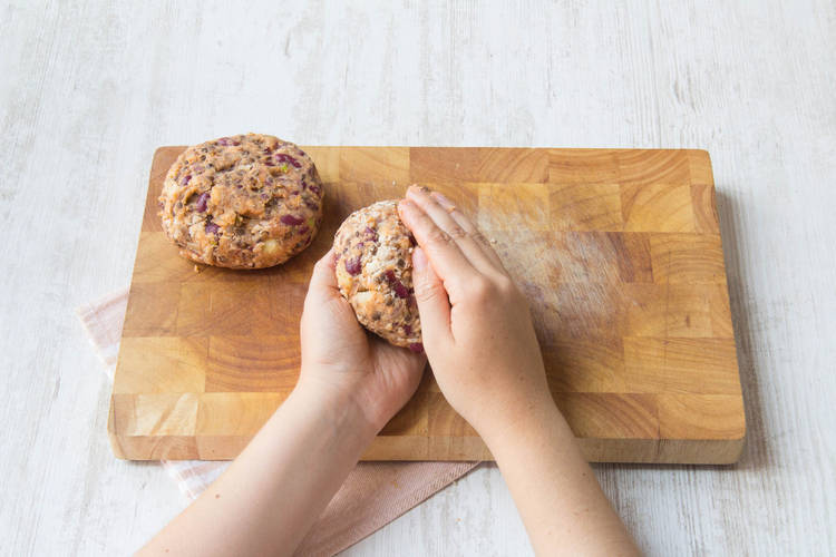 make your mixture into patties