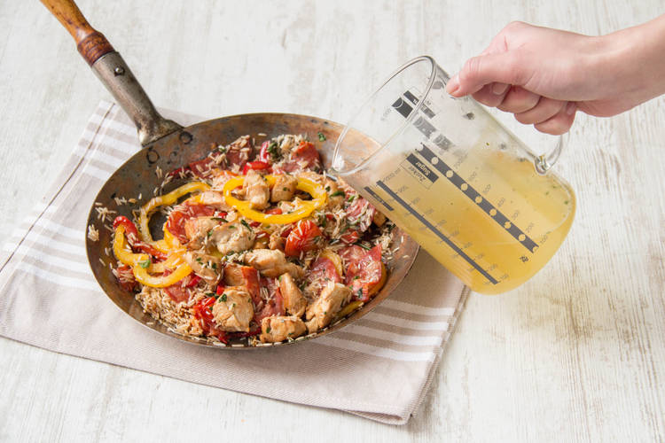Add your stock to the pan