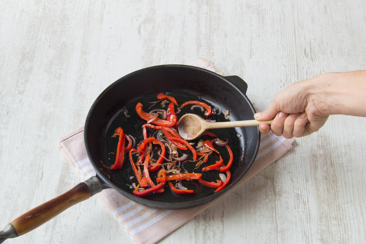 Cook the vegetables