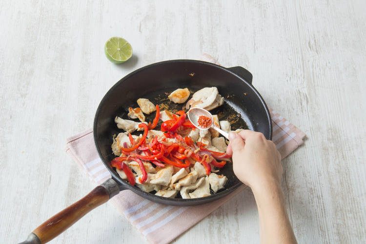 Finish the fajitas