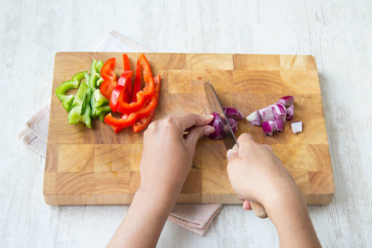Chop the vegetables