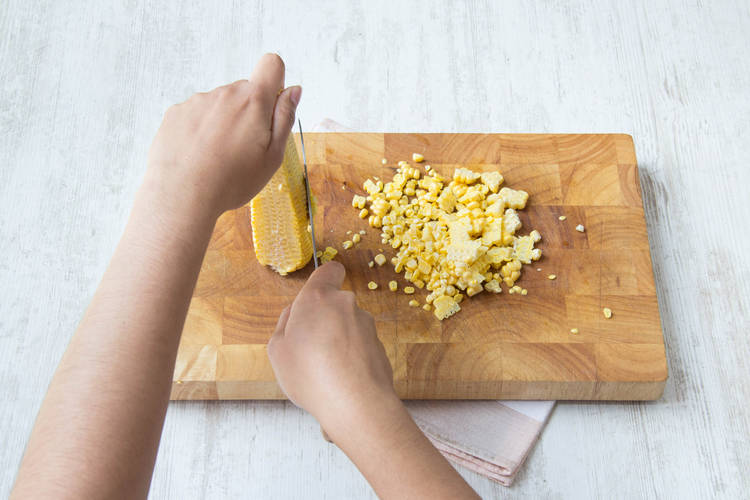 Remove the corn from the cob