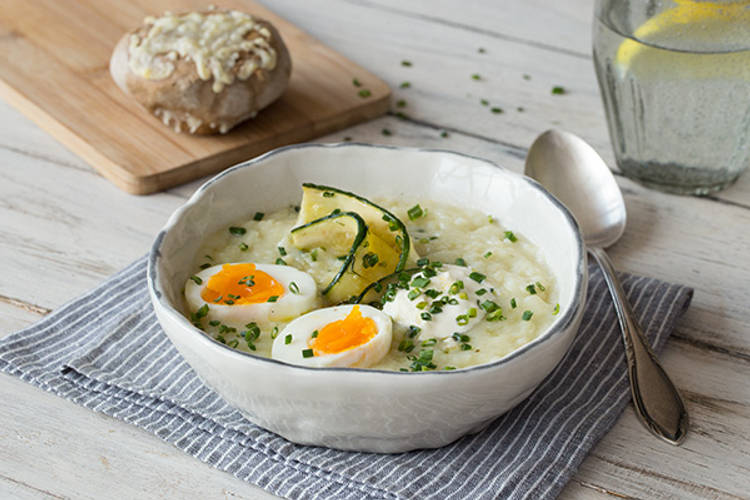 Serveer de maaltijd, eet smakelijk!