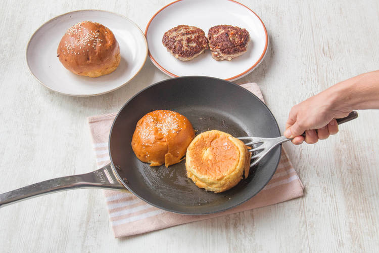 Toast your burger buns