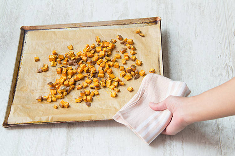 Bake the sweet potato