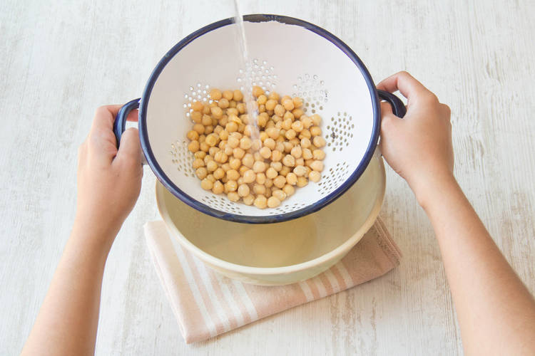 Drain chickpeas