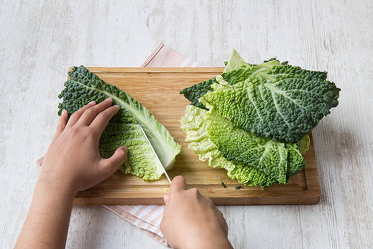 Destemmed kale